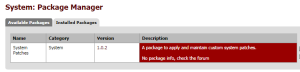 pfSense-systemPatchPackage